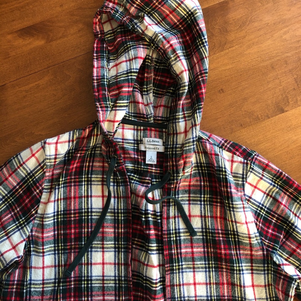 LLBean Small Relaxed flannel jacket